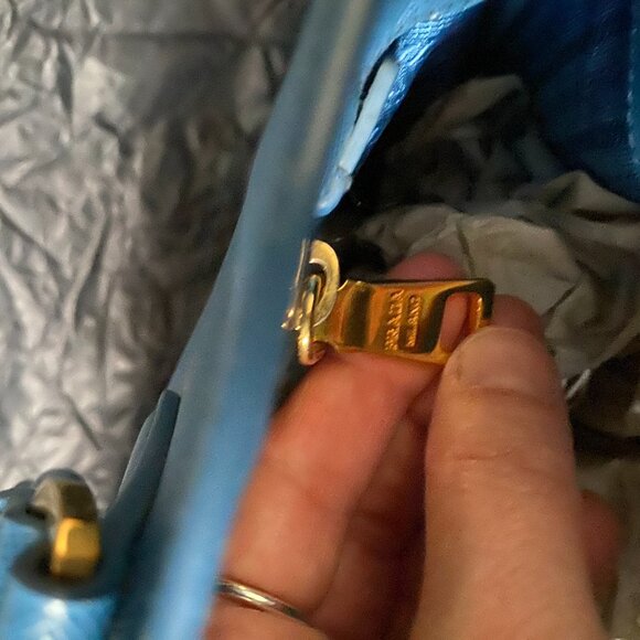 Prada Saffiano bag in blue - Picture 8 of 10